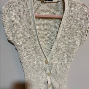 Jason Maxwell Cream Knit Cardigan